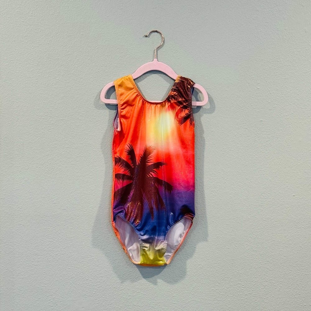 Girls sleeveless leotard